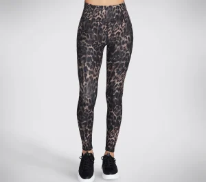 Outlet Diamond Brushed Cheetah Legging Dame Tøj
