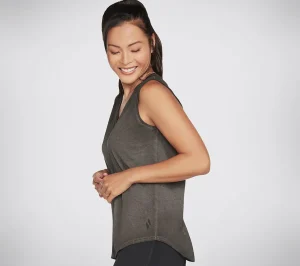Cheap Diamond Wash Hatha V-neck Tank Dame Tøj