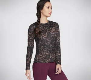 Shop GO DRI - Serene Cheetah LS Dame Tøj