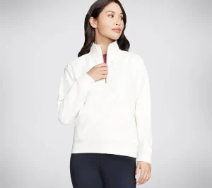 Outlet GO LUXE Rib 1/4 Zip Dame Tøj