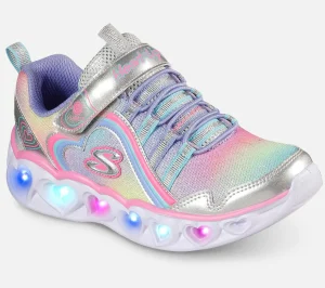 Sale S Lights: Heart Lights - Rainbow Lux Børn Sko